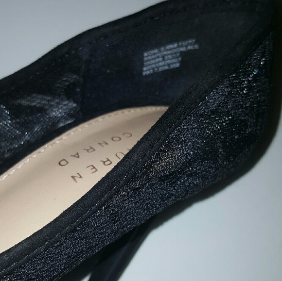 Lauren Conrad Black Lace Pumps Heels size 6.5 EUC - Picture 8 of 8